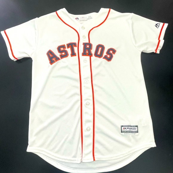 Houston Astros #4 Springer white  jersey size Youth L 14/16 - Picture 1 of 10